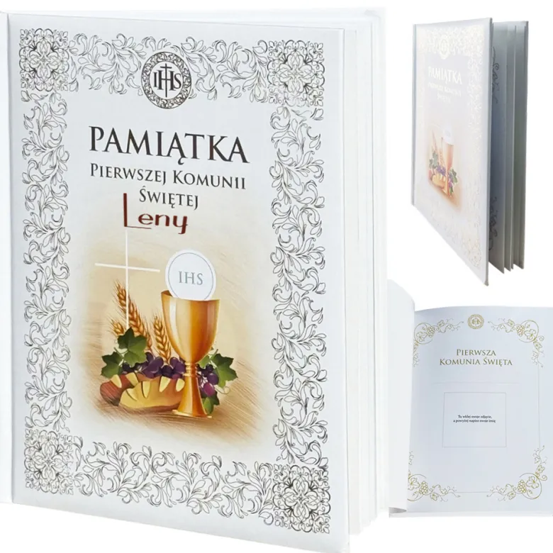 Album na Zdjęcia na Komunię - Pamiątka Pierwszej Komunii Świętej Prezent dla Chłopca Dziewczynki