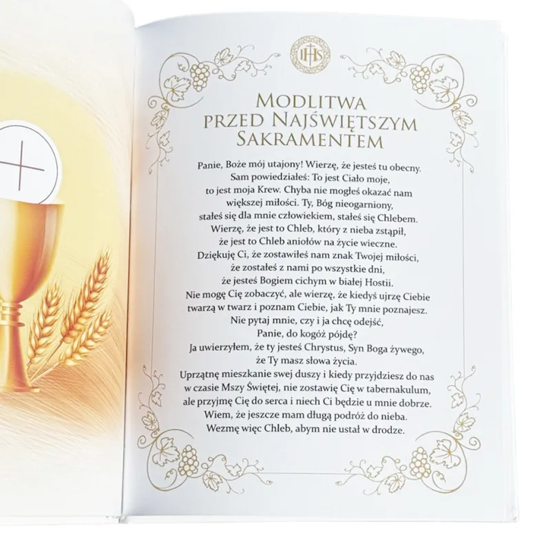 Album na Zdjęcia na Komunię - Pamiątka Pierwszej Komunii Świętej Prezent dla Chłopca Dziewczynki