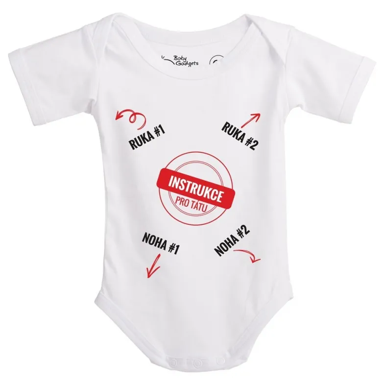 Baby Instructions - Body z instrukcją dla Taty (CZ)