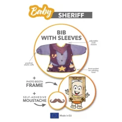 Baby Sheriff - Śliniak z rękawami