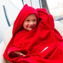 Baby Wrapi Active - Kocyk z rękawami - Czerwony