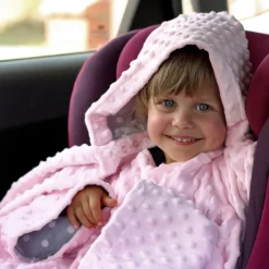 Baby Wrapi - Kocyk z rękawami - Różowy