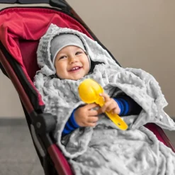 Baby Wrapi - Kocyk z rękawami - Szary