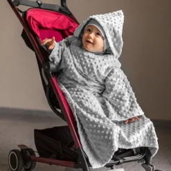 Baby Wrapi - Kocyk z rękawami - Szary