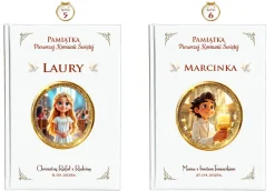 Biblia na Komunię z Imieniem Dziecka- Pamiątka Pierwszej Komunii Świętej Prezent dla Chłopca Dziewczynki