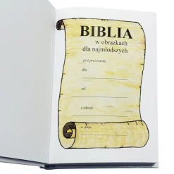 Biblia na Komunię z Życzeniami + Dodatki - Pamiątka Pierwszej Komunii Świętej Prezent na Komunię dla Chłopca Dziewczynki