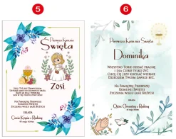 Biblia z Życzeniami w Ozdobnym Kartoniku Prezent na Komunię - Pamiątka Pierwszej Komunii Świętej