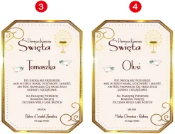 Biblia z Życzeniami w Ozdobnym Kartoniku Prezent na Komunię - Pamiątka Pierwszej Komunii Świętej