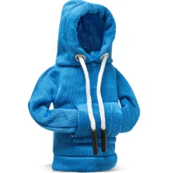 Bluza z kapturem na gałkę biegów - NIEBIESKA