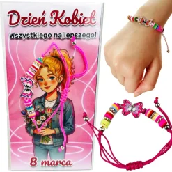 Bransoletka Motylek - prezent na Dzień Kobiet dla Dziewczynek do szkoły przedszkola