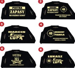 Czołg na whisky z grawerem, stojak na alkohol