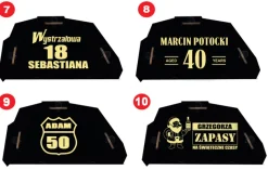 Czołg na whisky z grawerem, stojak na alkohol