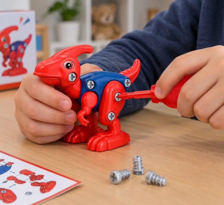 Dinozaury do Skręcania 2szt. + Życzenia - Prezent na Dzień Chłopaka do Przedszkola Szkoły