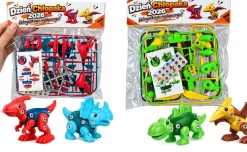 Dinozaury do Skręcania 2szt. + Życzenia - Prezent na Dzień Chłopaka do Przedszkola Szkoły