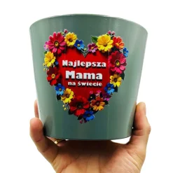 Doniczka Ceramiczna dla Mamy - Prezent na Dzień Mamy Matki Urodziny Święta