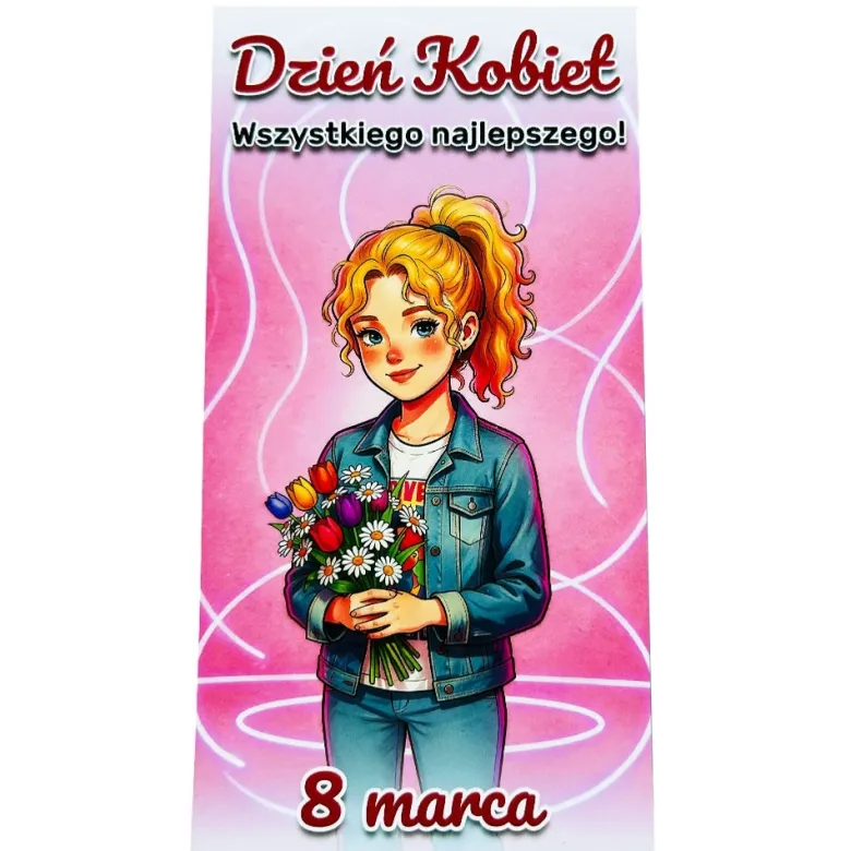 Drewniana Bransoletka Jednorożec - prezent na Dzień Kobiet dla Dziewczynek do szkoły przedszkola