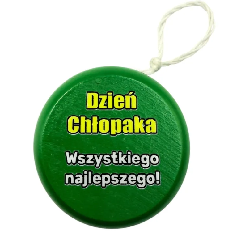 Drewniane JOJO z nadrukiem - prezent na Dzień Chłopaka Szkoła Przedszkole