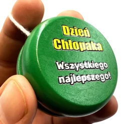 Drewniane JOJO z nadrukiem - prezent na Dzień Chłopaka Szkoła Przedszkole