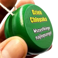 Drewniane JOJO z nadrukiem - prezent na Dzień Chłopaka Szkoła Przedszkole
