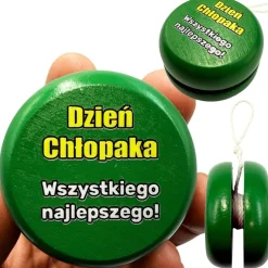 Drewniane JOJO z nadrukiem - prezent na Dzień Chłopaka Szkoła Przedszkole