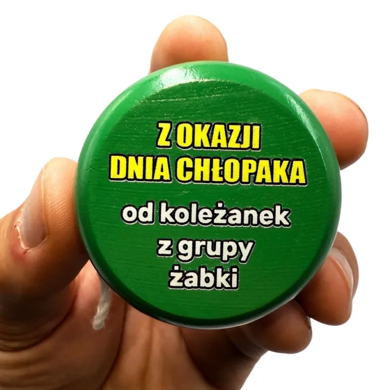 Drewniane JOJO z własnym podpisem - prezent na Dzień Chłopaka Szkoła Przedszkole