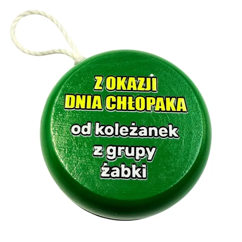 Drewniane JOJO z własnym podpisem - prezent na Dzień Chłopaka Szkoła Przedszkole