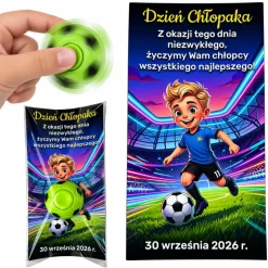 Fidget Spinner Piłka + Życzenia - prezent na Dzień Chłopaka szkoła przedszkole