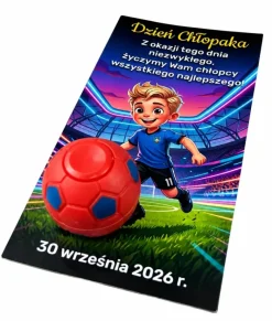 Fidget Spinner Piłka + Życzenia - prezent na Dzień Chłopaka szkoła przedszkole