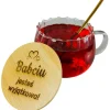 Filiżanka 450 ml z Pokrywką i Łyżeczką dla Babci - Prezent na Dzień Babci i Dziadka Świadka