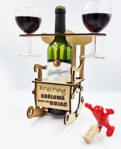 Fotel Bujany na Wino z grawerem + kieliszki