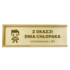 Gra Domino z własnym podpisem - prezent na Dzień Chłopaka Przedszkole Szkoła