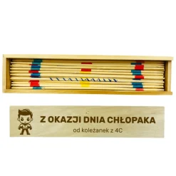 Gra Mikado Bierki z własnym podpisem- prezent na Dzień Chłopaka Przedszkole Szkoła