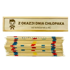 Gra Mikado Bierki z własnym podpisem- prezent na Dzień Chłopaka Przedszkole Szkoła