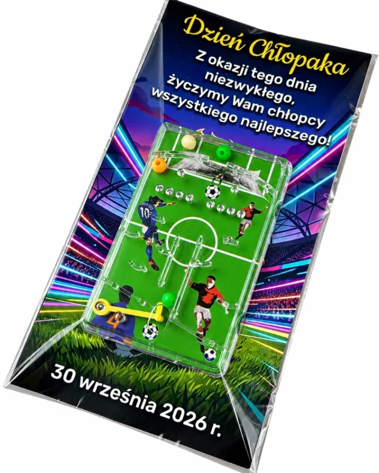 Gra Piłka Nożna + Życzenia - prezent na Dzień Chłopaka Szkoła Przedszkole Szkółka Piłkarska