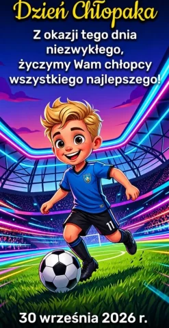 Gra Piłka Nożna + Życzenia - prezent na Dzień Chłopaka Szkoła Przedszkole Szkółka Piłkarska