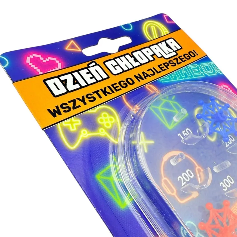 Gra Zręcznościowa Pinball - Prezent na Dzień Chłopaka dla Fana Gier szkoła przedszkole