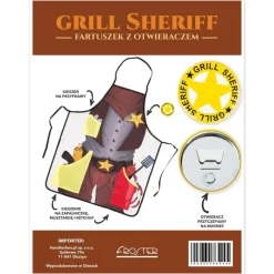 Grill Sheriff - fartuszek z otwieraczem
