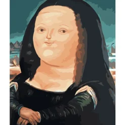 Gruba Mona Lisa - zestaw do malowania po cyferkach
