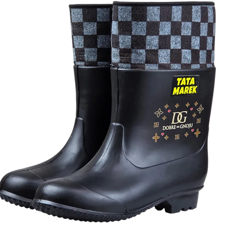 Gumofilce z Personalizowanym Nadrukiem dla Taty - Śmieszny Prezent dla Taty Rolnika na Dzień Ojca Gumowce Kalosze Gumiaki