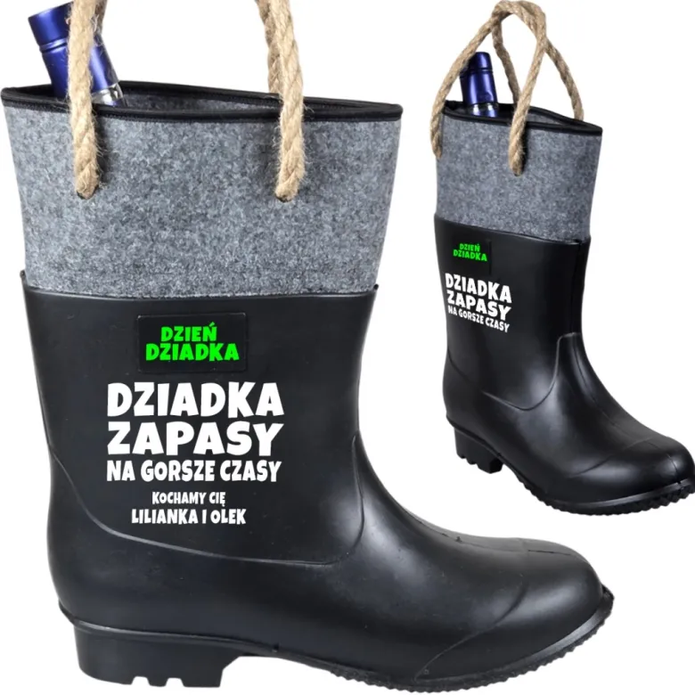 Gumofilc na Flaszkę Słodycze dla Dziadka - Śmieszny Prezent na Dzień Babci i Dziadka
