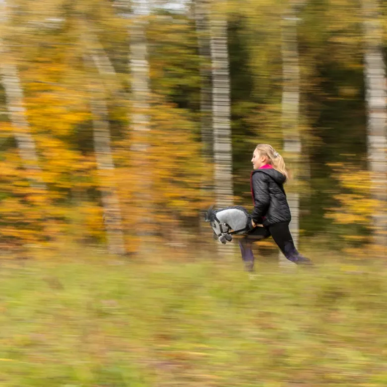 Hobby Horse Skippi - koń na kiju - Biały