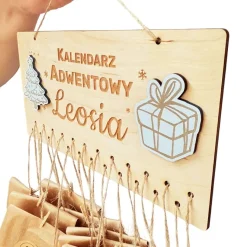 Kalendarz Adwentowy Autka z Imieniem Dziecka dla Chłopca 4 5 6 7 8 9 10 lat Dzieci