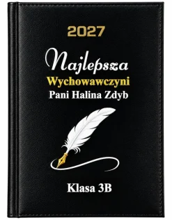 Kalendarz dla Wychowawcy Nauczyciela Czarny - Prezent Upominek na Dzień Nauczyciela