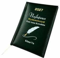 Kalendarz dla Wychowawcy Nauczyciela Zielony - Prezent Upominek na Dzień Nauczyciela
