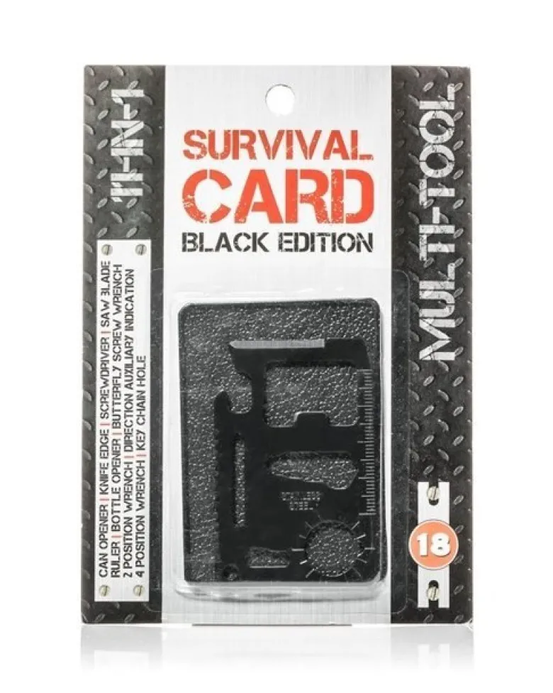 Karta przeżycia 11w1 (czarna) survival
