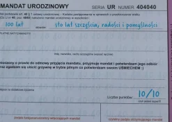 Kartka na urodziny Z MANDATEM dla faceta
