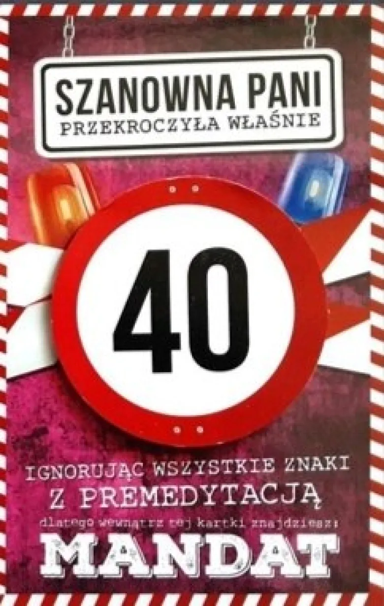 Kartka na urodziny Z MANDATEM dla kobiety