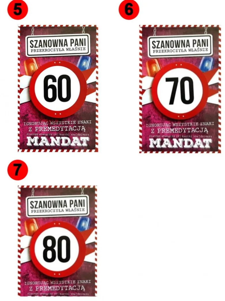 Kartka na urodziny Z MANDATEM dla kobiety