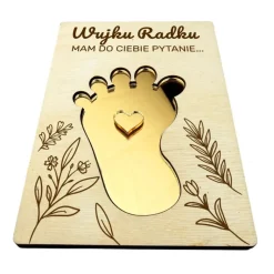 Kartka Zapytanie Prośba Pytanie - Wujku Czy Zostaniesz Moim Ojcem Chrzestnym?