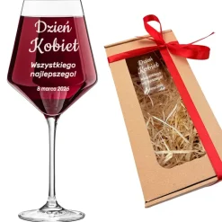 Kieliszek do Wina z Grawerem - Prezent na Dzień Kobiet dla koleżanek z pracy